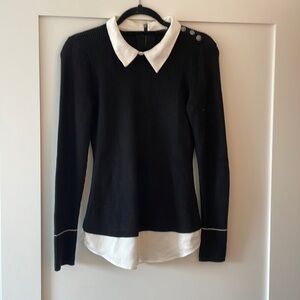 White House Black Market Collared Sweater